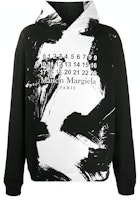 Order Maison Margiela 潑濺彩漆黑色中性連帽衫 S50GU0151S25451900