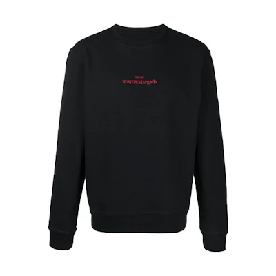 Maison Margiela SS21 Black Letter Print Hoodie Men S50GU0152S25508855