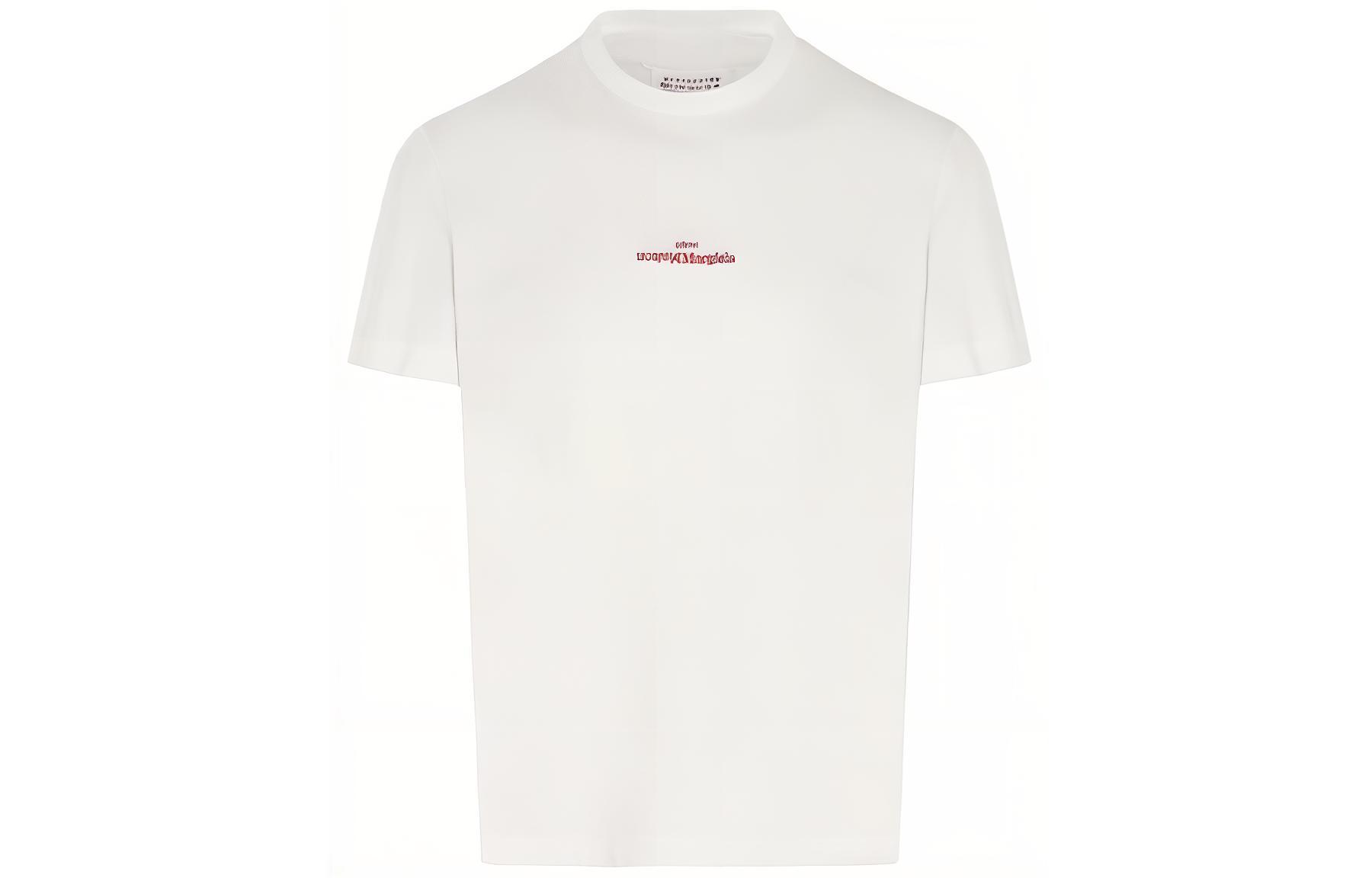 Maison Margiela SS21 Embroidered Chest Short Sleeve T-Shirt Men S30GC0701S22816100