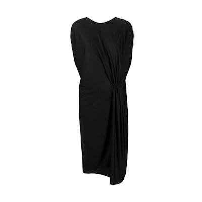Maison Margiela SS21 Four-Stitch Sleeveless Straight Dress Black. S51CU0255S23749900