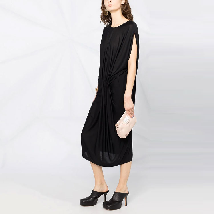 Sizing Maison Margiela SS21 四针无袖直筒连衣裙 黑色 S51CU0255S23749900