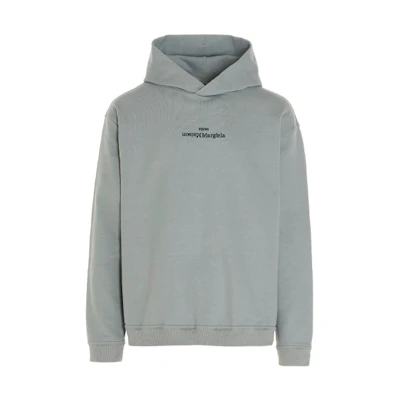 Maison Margiela SS21 Inverted Logo Embroidered Hoodie Men’s Light Grey S30GU0143S25403856M