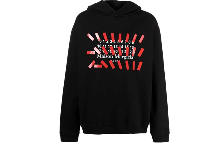 Maison Margiela SS21 Logo Print Pullover Sweatshirt White Mens S30GU0148S25503101