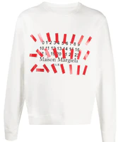 Maison Margiela SS21 Pullover Letter Print Sweatshirt White () S30GU0149S25503101 Maison Margiela SS21 Pullover Letter Print Sweatshirt White () S30GU0149S25503101