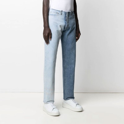 Maison Margiela SS21 Jeans Slim Fit Bicolor Bloque de Color. S50LA0175S30736965 Shop Maison Margiela SS21 Jeans Slim Fit Bicolor Bloque de Color. S50LA0175S30736965