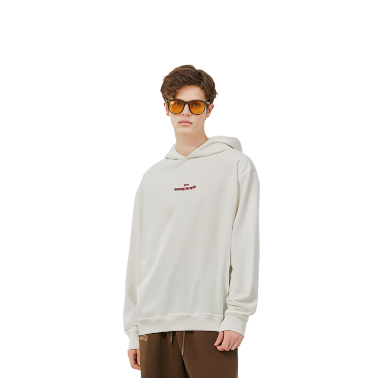 Purchase Maison Margiela SS21 Sudadera Blanca de Algodón con Logo de Letras. S50GU0167S25503101