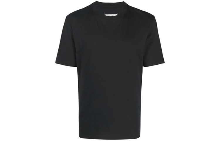 Order メゾンマルジェラ SS22 ブラック ミニマリスト クルーネック Tシャツ S50GC0672S24347855