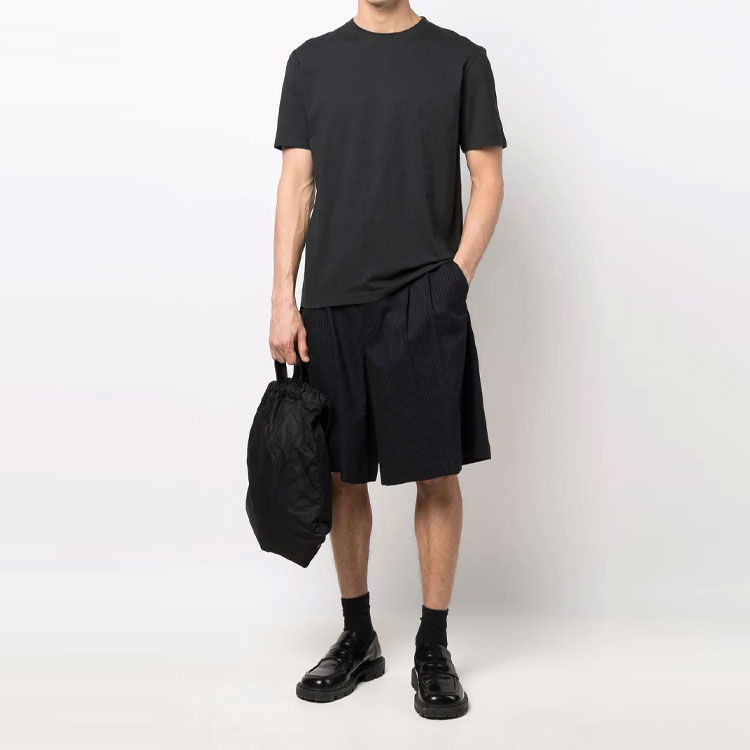 Lookbook メゾンマルジェラ SS22 ブラック ミニマリスト クルーネック Tシャツ S50GC0672S24347855