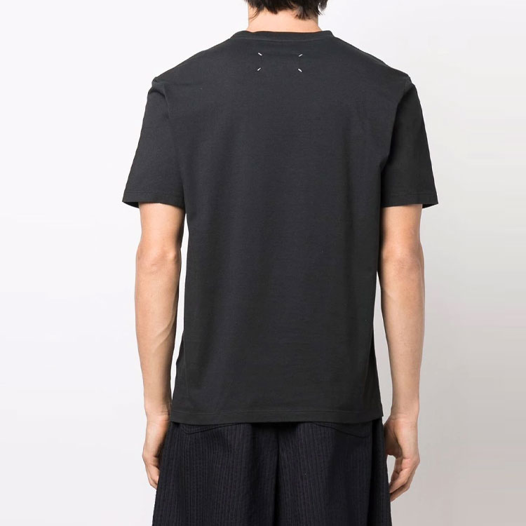 Purchase メゾンマルジェラ SS22 ブラック ミニマリスト クルーネック Tシャツ S50GC0672S24347855