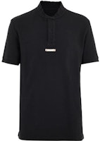 Maison Margiela SS22 Black Polo Shirt with Snap Button Collar. S50GL0041S23978855 Maison Margiela SS22 Black Polo Shirt with Snap Button Collar. S50GL0041S23978855