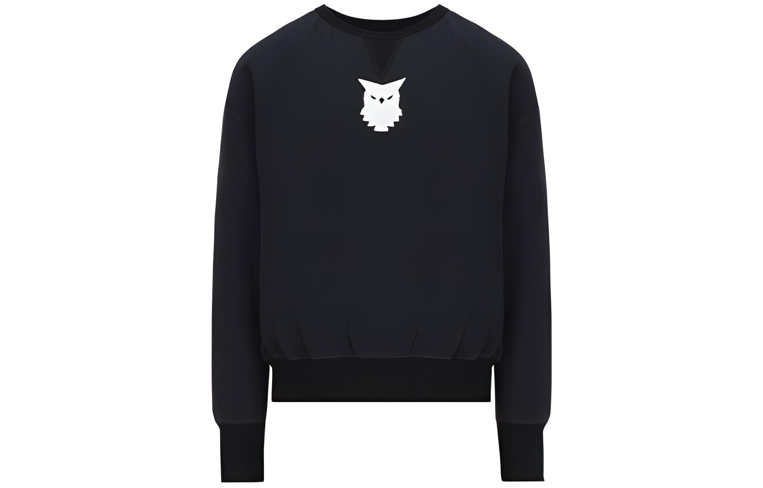 Maison Margiela SS22  Black Printed Long-Sleeve Crewneck Sweatshirt S30GU0150S23983855M