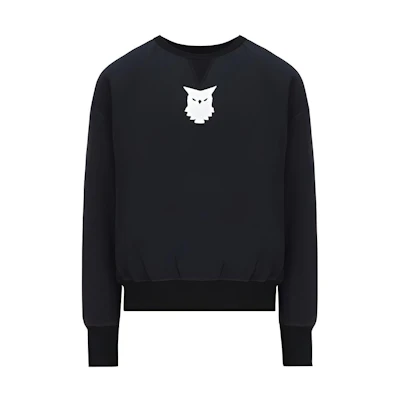 Maison Margiela SS22 Black Printed Long-Sleeve Crewneck Sweatshirt S30GU0150S23983855M