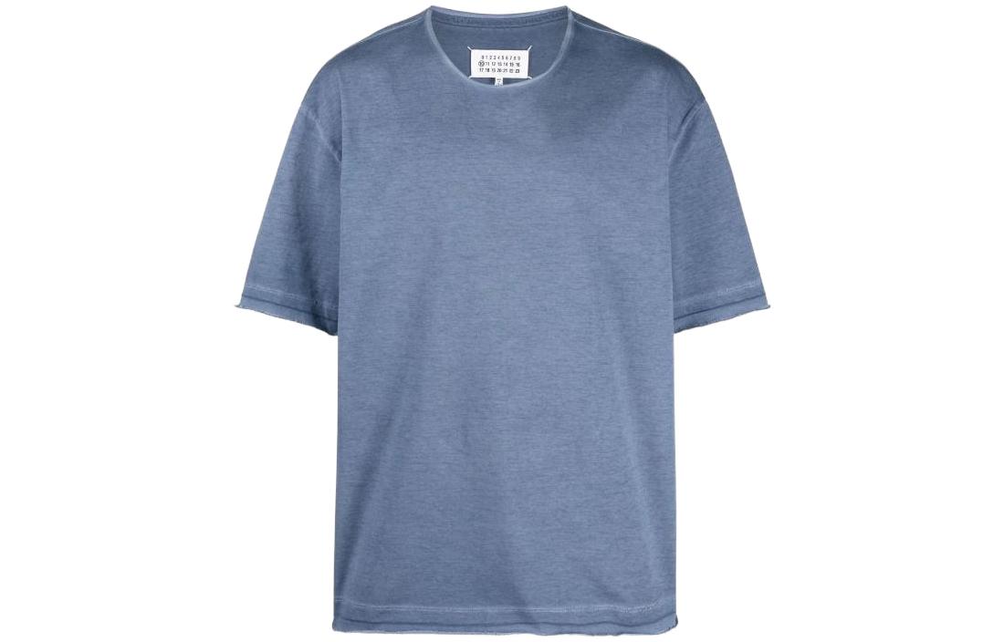 Maison Margiela SS22  Logo T-Shirt with Stitch Details Blue S50GC0668S23883493