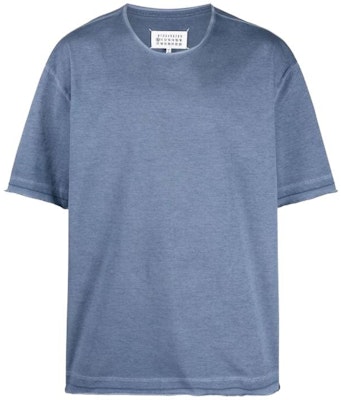 Maison Margiela SS22 Kaos Logo dengan Detail Jahitan Biru. S50GC0668S23883493 Order Maison Margiela SS22 Kaos Logo dengan Detail Jahitan Biru. S50GC0668S23883493