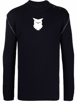 Maison Margiela SS22 Suéter de Lana Azul Marino Cabeza de Carnero. S30HB0277S17899511F Buy Maison Margiela SS22 Suéter de Lana Azul Marino Cabeza de Carnero. S30HB0277S17899511F