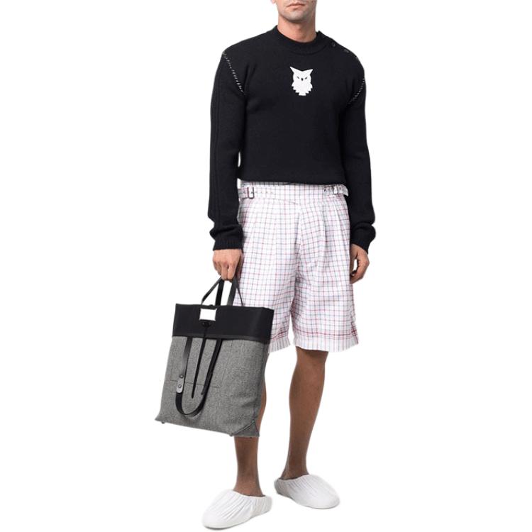 Lookbook Maison Margiela SS22 Suéter de Lana Azul Marino Cabeza de Carnero. S30HB0277S17899511F