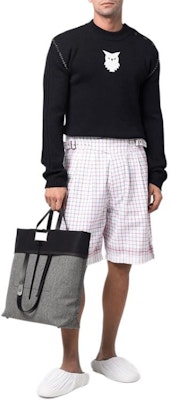 Maison Margiela SS22 Suéter de Lana Azul Marino Cabeza de Carnero. S30HB0277S17899511F Lookbook Maison Margiela SS22 Suéter de Lana Azul Marino Cabeza de Carnero. S30HB0277S17899511F