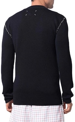 Maison Margiela SS22 Suéter de Lana Azul Marino Cabeza de Carnero. S30HB0277S17899511F Shop Maison Margiela SS22 Suéter de Lana Azul Marino Cabeza de Carnero. S30HB0277S17899511F