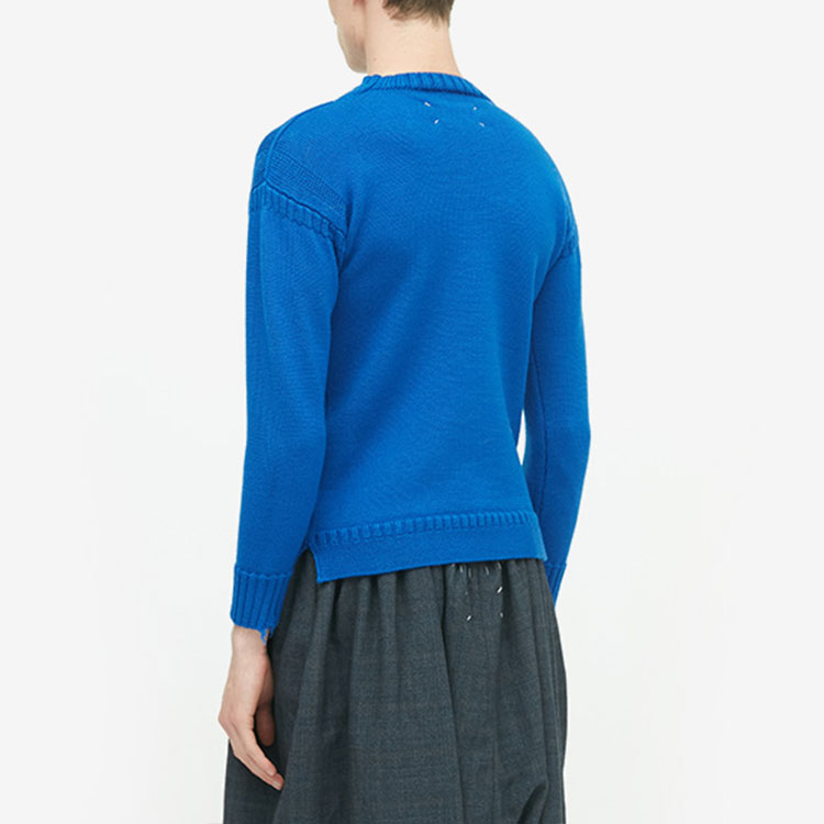 Purchase Maison Margiela SS22 Sweater Wool Biru Bordir Kelinci Unisex. S30HB0279S17900520