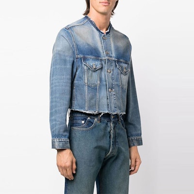 Maison Margiela SS22 Jaket Denim Biru Lelaki SI1AM0008S30561966 Purchase Maison Margiela SS22 Jaket Denim Biru Lelaki SI1AM0008S30561966