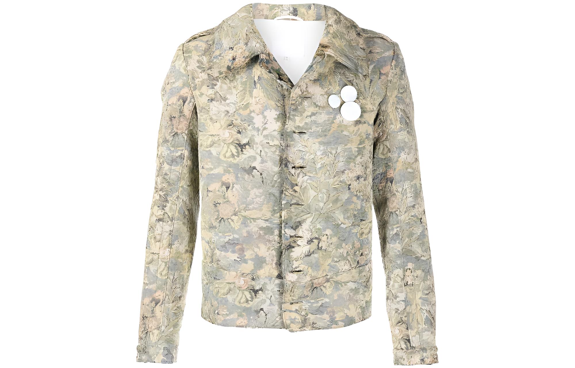 Maison Margiela SS22 Four-Stitches Logo Wool Jacket Navy Blue S30AM0539S53503470