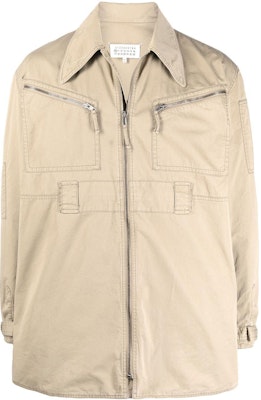 Maison Margiela SS22 Jaket Khaki dengan Saku Resleting. S50AM0559S54582733 Order Maison Margiela SS22 Jaket Khaki dengan Saku Resleting. S50AM0559S54582733