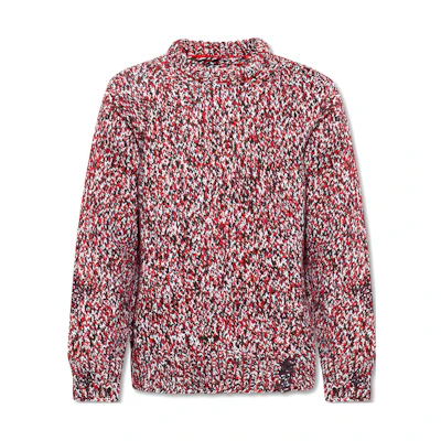 Maison Margiela SS22 Multicolor Knit Wool Pullover Sweater Red S30GP0339S17894002F