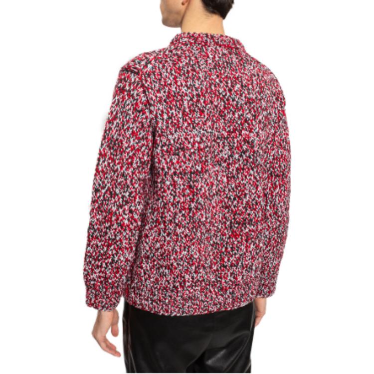 Shop Jersey de Lana Multicolor Maison Margiela SS22 Rojo S30GP0339S17894002F