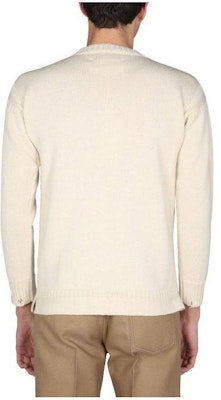 Jersey de Lana Jacquard Conejo Maison Margiela SS22 Cuello Redondo Beige. S30HB0279S17900102 Lookbook Jersey de Lana Jacquard Conejo Maison Margiela SS22 Cuello Redondo Beige. S30HB0279S17900102