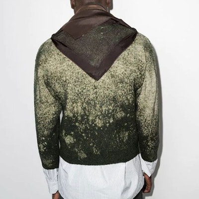 Maison Margiela SS22 Jersey de Lana Verde Tejido de Punto Acanalado S30HB0269S1789896F Shop Maison Margiela SS22 Jersey de Lana Verde Tejido de Punto Acanalado S30HB0269S1789896F