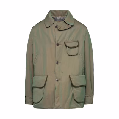 Maison Margiela SS23 Army Green Padded Jacket with Pocket and Collar. S50AM0591S60436702