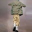 Shop Maison Margiela SS23 Army Green Padded Jacket with Pocket and Collar. S50AM0591S60436702
