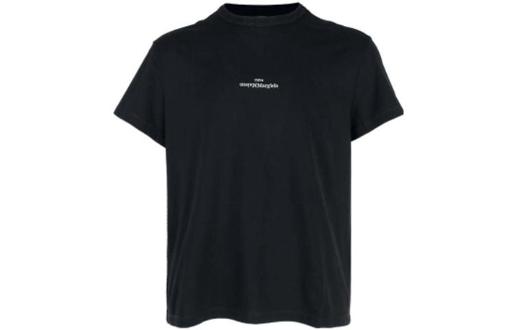 Order Maison Margiela SS23 Baju Polo Leher Bulat Logo Hitam. S30GC0701S22816-900