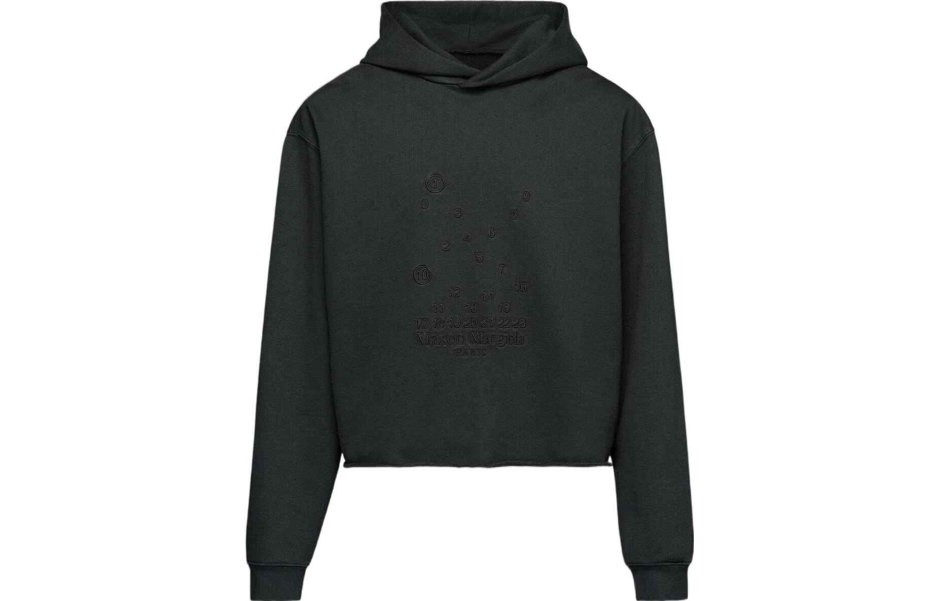 Order Maison Margiela SS23 Sudadera Negra de Manga Larga con Capucha. S50GU0205S25520-861