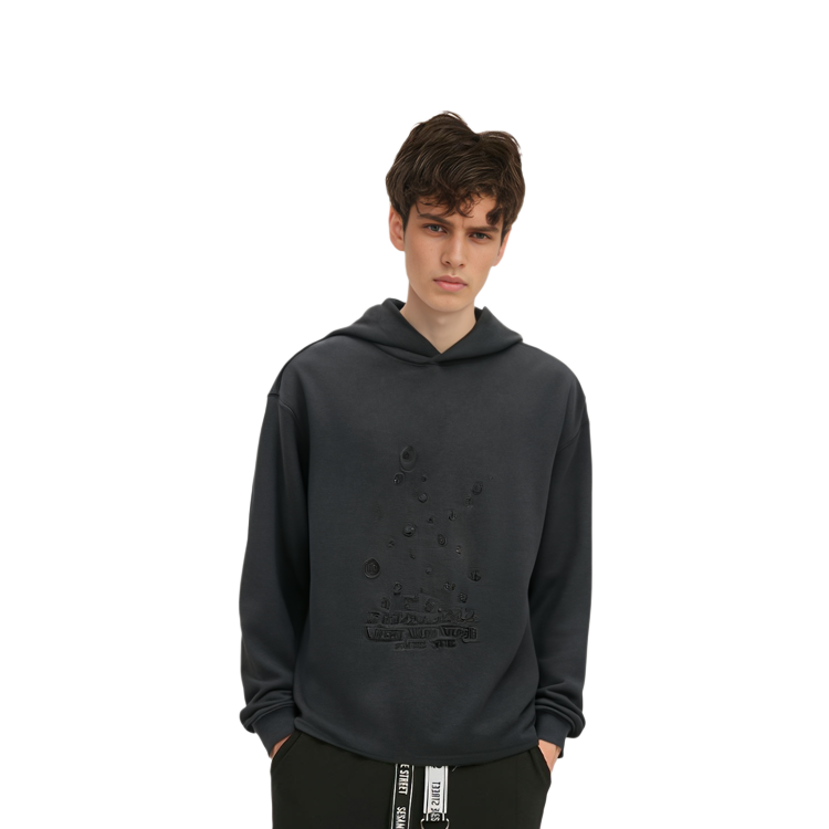 Lookbook Maison Margiela SS23 Sudadera Negra de Manga Larga con Capucha. S50GU0205S25520-861