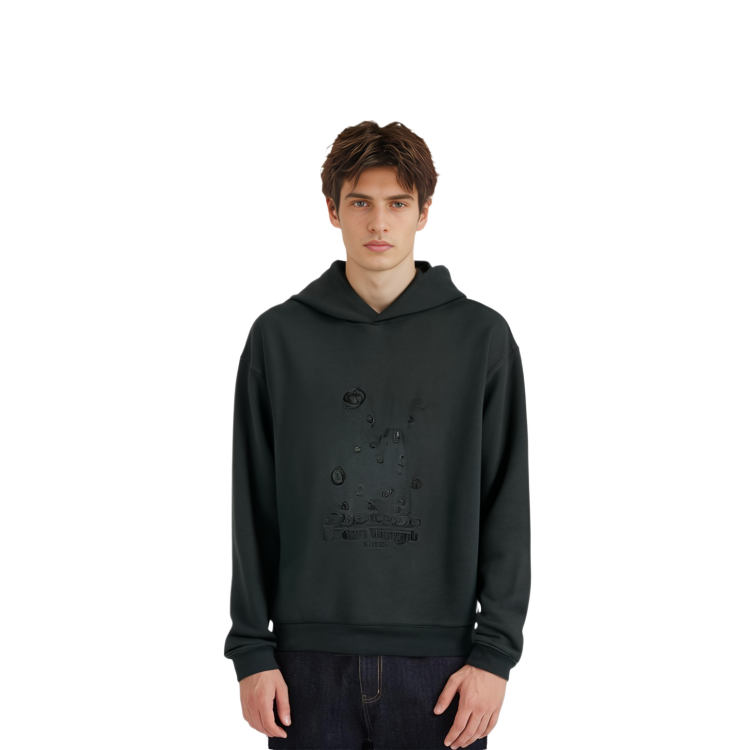 Shop Maison Margiela SS23 Sudadera Negra de Manga Larga con Capucha. S50GU0205S25520-861