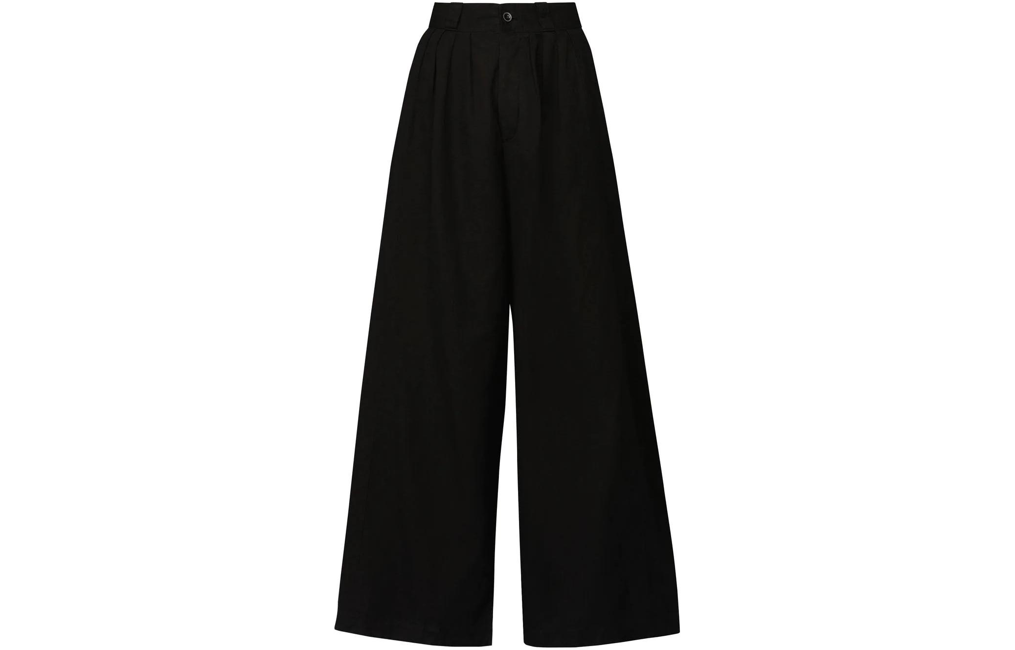 Maison Margiela SS23  Black Wide-Leg Pleated Casual Pants S50KA0628S54760-900