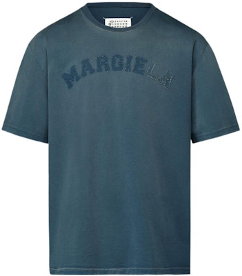 Maison Margiela SS23 Kaos Biru dengan Cetak Logo Huruf. S50GC0685S23883-469 Order Maison Margiela SS23 Kaos Biru dengan Cetak Logo Huruf. S50GC0685S23883-469