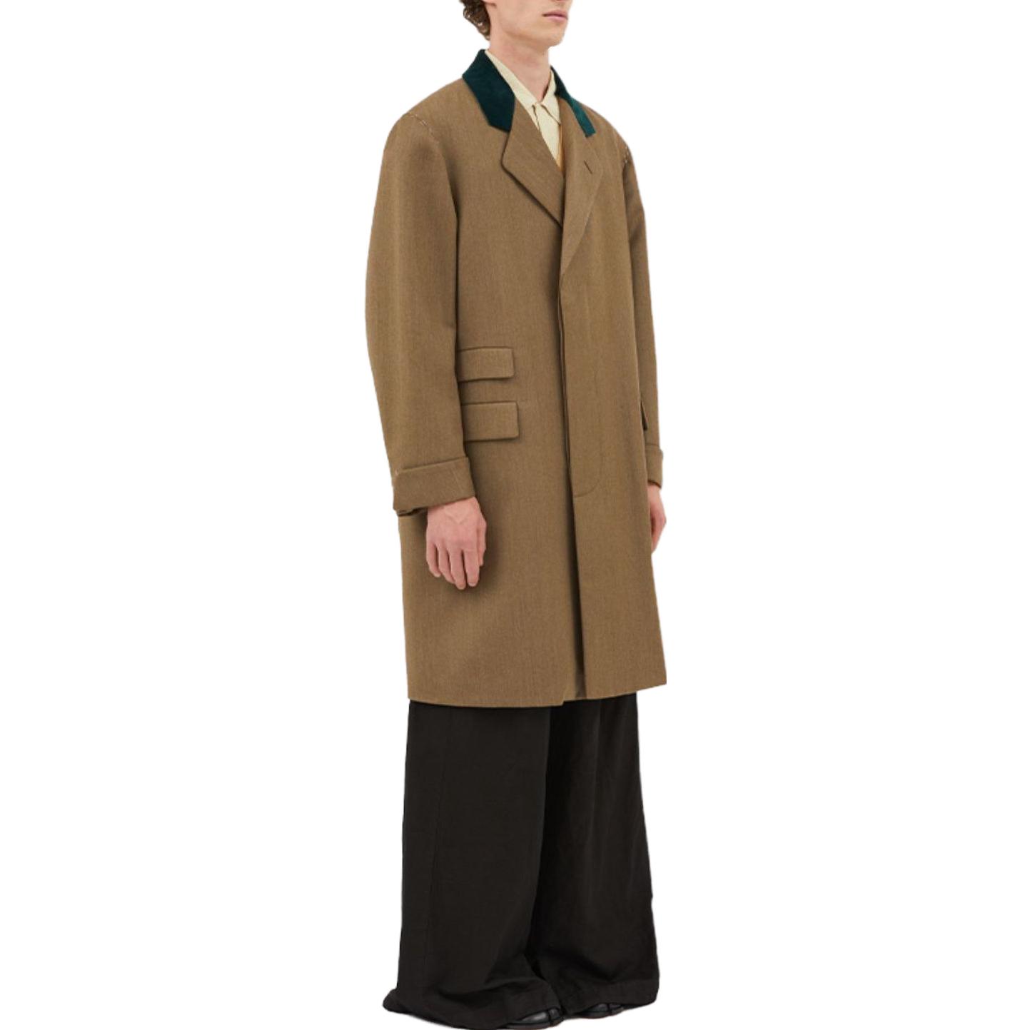 Maison Margiela SS23  Brown Solid Stitch Detail Mid-Length Blazer Coat S50AA0130S44-578 圖 3