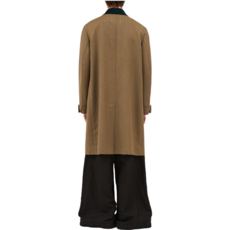 Maison Margiela SS23  Brown Solid Stitch Detail Mid-Length Blazer Coat S50AA0130S44-578 圖 4