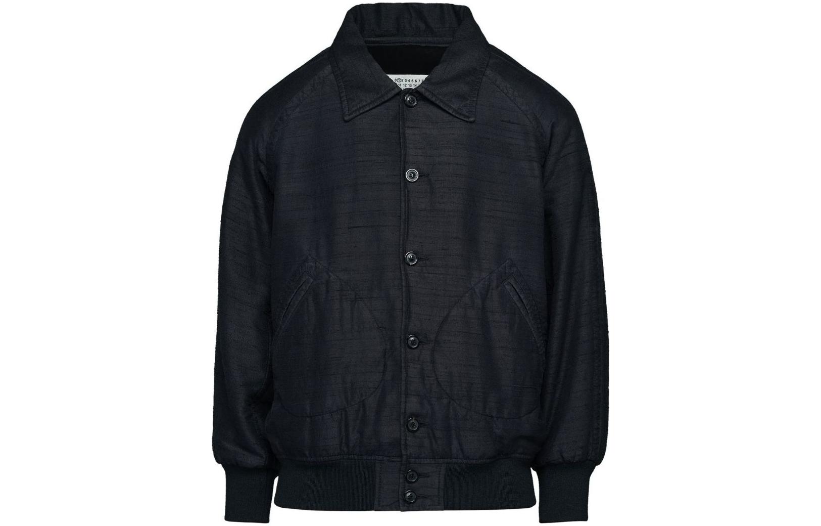 Maison Margiela SS23 Black Striped Blazer Collar Long Sleeve Jacket S30BN0501S53702900