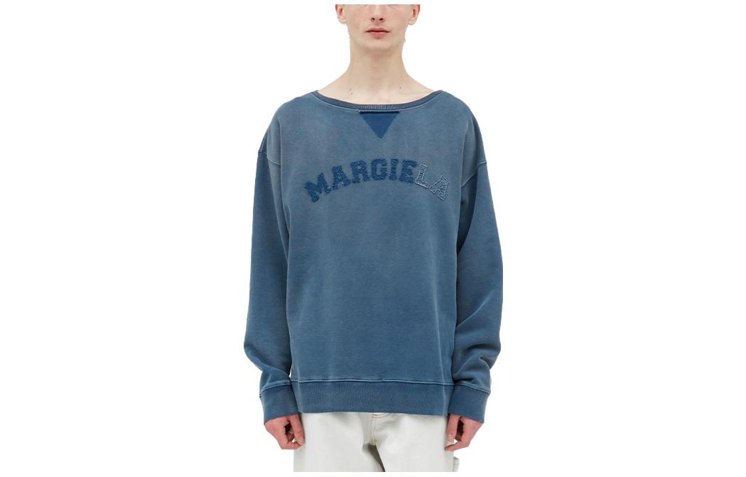 Maison Margiela SS23 Contrast V-Neck Knit Pullover Sweatshirt White () S50HA0638S15543-101