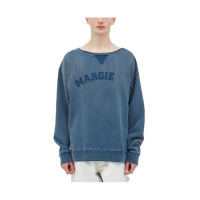 Maison Margiela SS23 Contrast V-Neck Knit Pullover Sweatshirt White () S50HA0638S15543-101