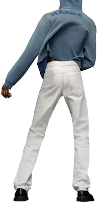 메종 마르지엘라 SS23 디스트레스드 화이트 스트레이트 레그 스테인 디자인 진. S50LA0216S30857-961 Shop 메종 마르지엘라 SS23 디스트레스드 화이트 스트레이트 레그 스테인 디자인 진. S50LA0216S30857-961