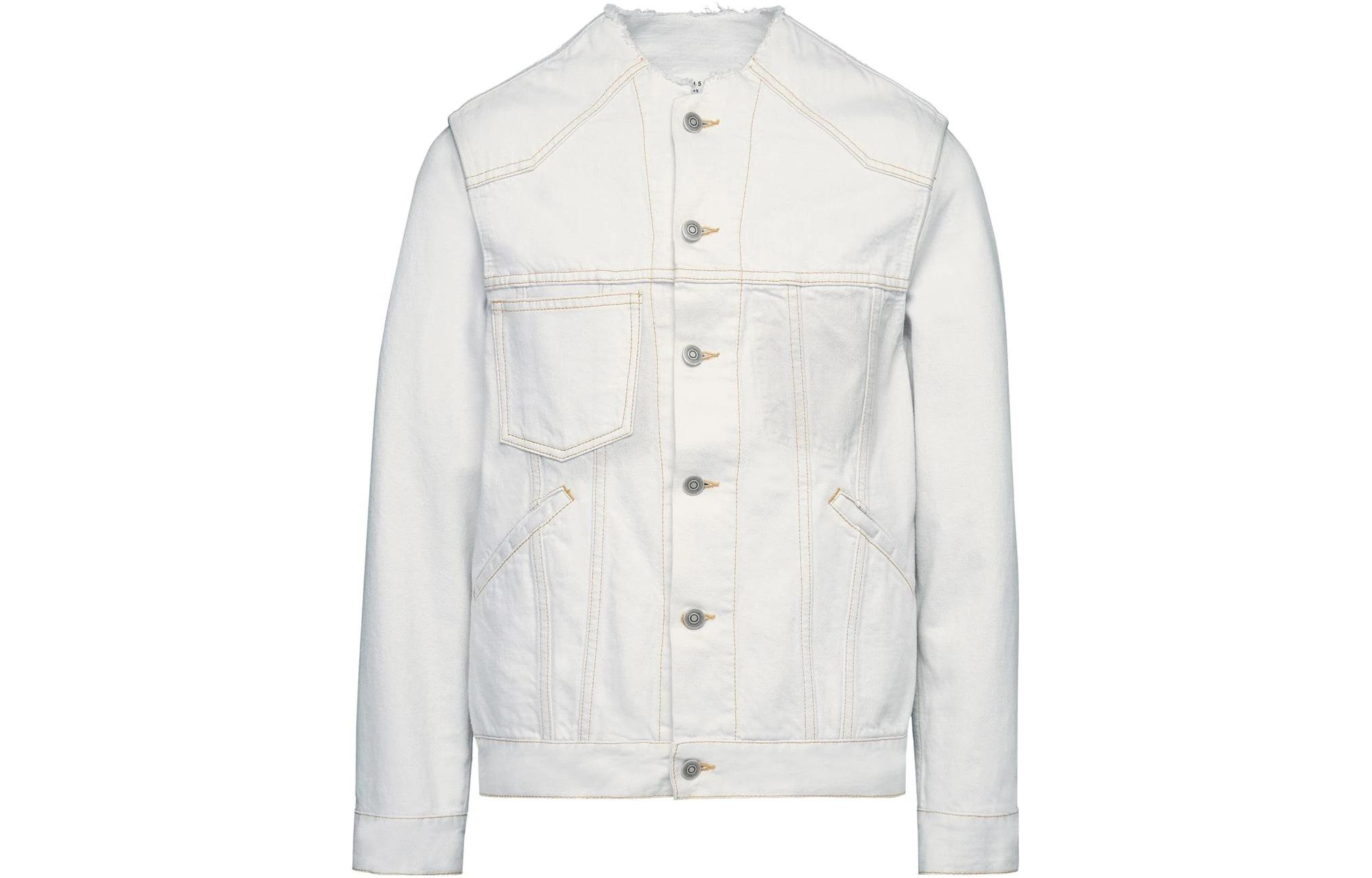 Maison Margiela SS23 Leather Zip Jacket Black Long-Sleeve Crewneck S52AM0277SY1548900