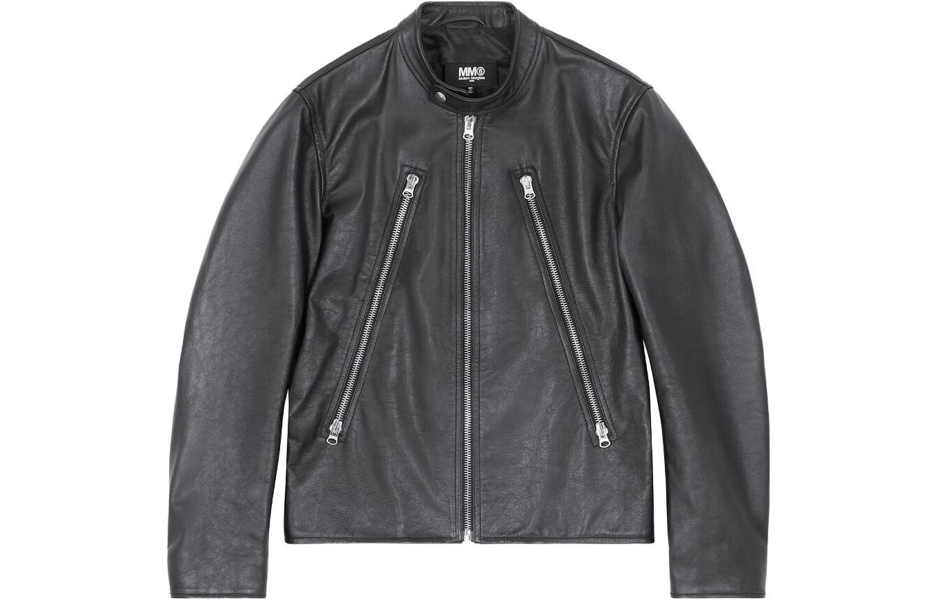 Maison Margiela SS23 Letter Logo Patch Short Sleeve Sweatshirt Unisex Grey S52GU0187S25575