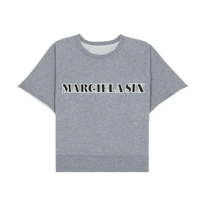 Maison Margiela SS23 Logo Print High-Neck Sweatshirt Men’s Charcoal Grey S52GU0205S25606