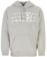 Maison Margiela SS23 Numeric Print Green Hoodie Long Sleeve S62GU0112S25454-856 Maison Margiela SS23 Numeric Print Green Hoodie Long Sleeve S62GU0112S25454-856
