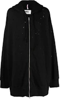 Maison Margiela SS23 Oversized Perforated Hoodie Jacket Black S62GU0113S25454 Maison Margiela SS23 Oversized Perforated Hoodie Jacket Black S62GU0113S25454