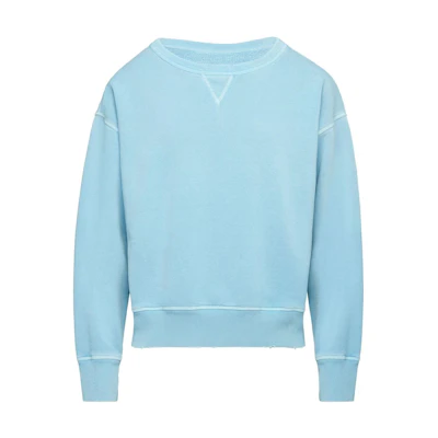 Maison Margiela SS23 Oversized Pullover Sweatshirt Blue S50GU0207S25570-489
